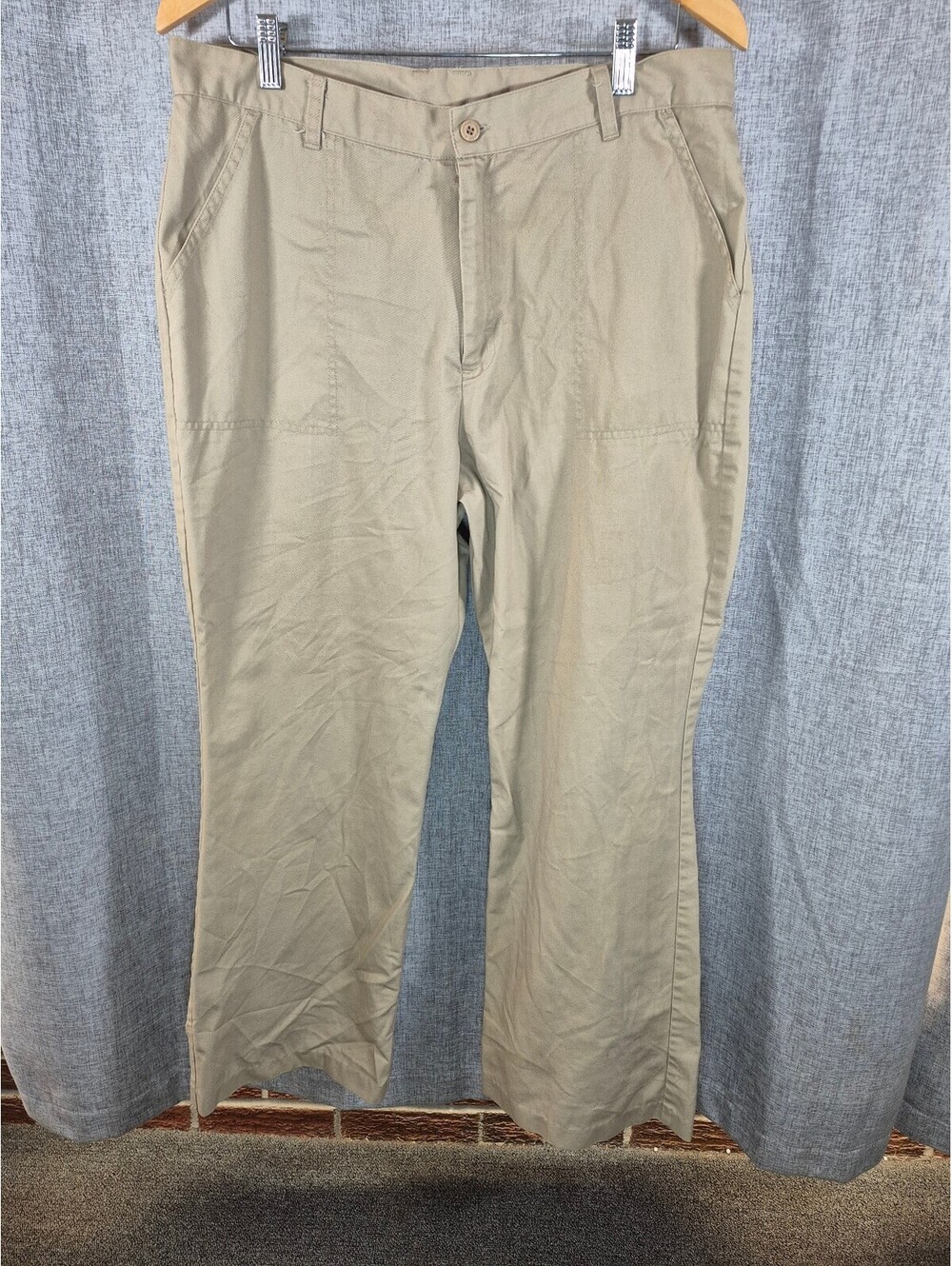 Cherokee Workwear Men’s 34x29 Khaki Utility Work Pants Straight Leg